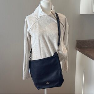 Coach Navy Leather Crossbody Bag